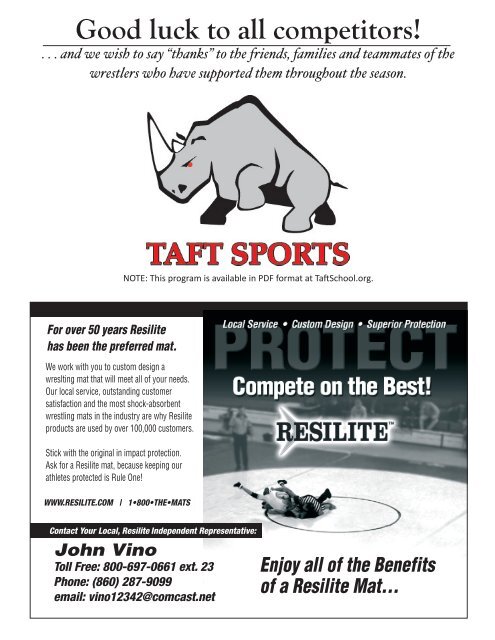 2009 Program - The Taft School