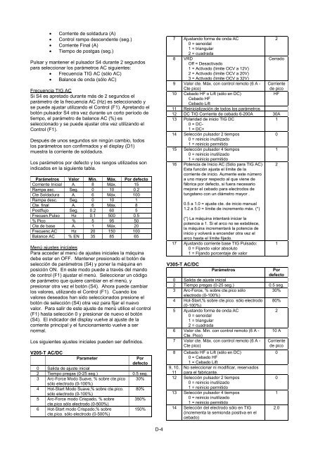 invertec v205-t ac/dc & v305-t ac/dc - Lincoln Electric - documentations