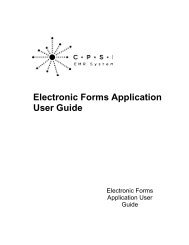 Electronic Forms Application User Guide - CPSI Application ...