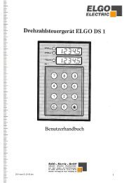 DS1 / deutsch - ELGO Electric GmbH