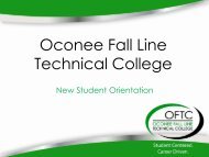 Mission of Oconee Fall Line Technical College - OFTC.edu