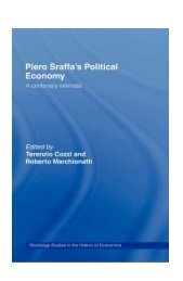 Piero Sraffa's Political Economy: A Centenary Estimate - Free