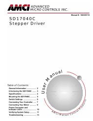 SD17040C Stepper Driver - Advanced Micro Controls Inc