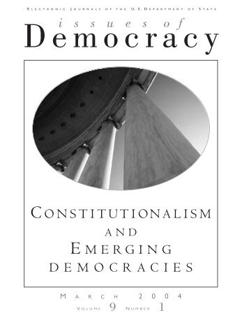 Constitutionalism and Emerging Democracies - Embassy of the ...