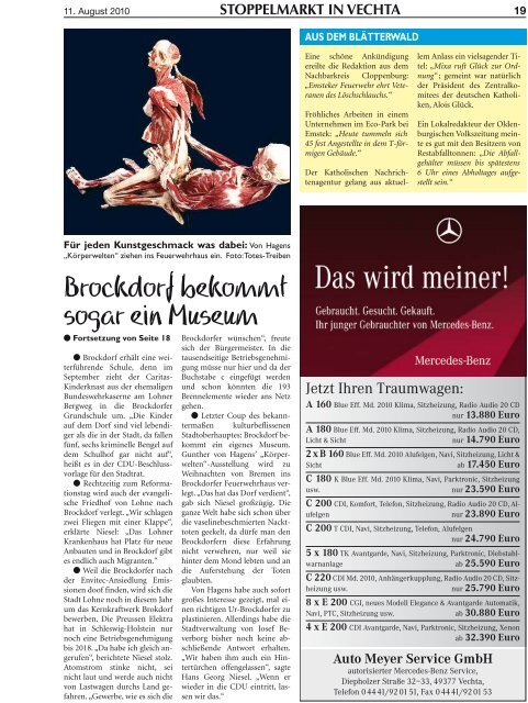 stoppelmarkt in vechta - Vechtaer Stoppelmarktszeitung