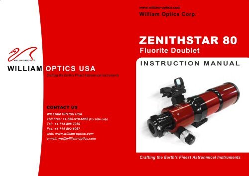 ZenithStar 80 FD 12 Pages (1.29 MB) - William Optics
