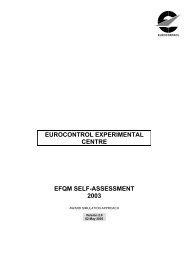 efqm self-assessment report - EUROCONTROL Experimental Centre