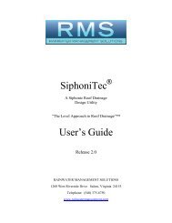 SiphoniTecÃ‚Â® User's Guide