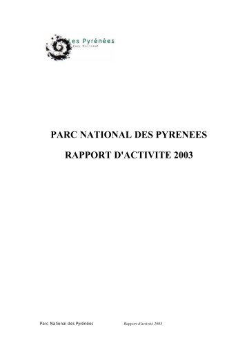 ActivitÃ© 2003 - Le monde des PyrÃ©nÃ©es