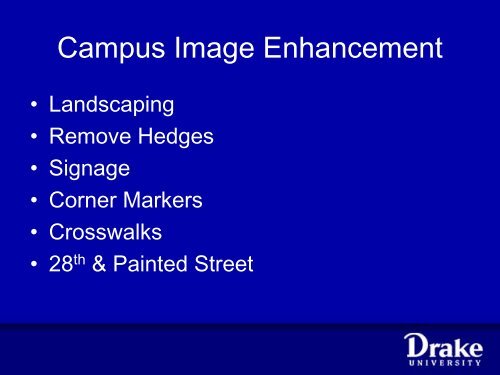 2010 Campus Master Plan Update - Drake University