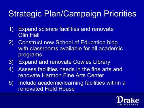 2010 Campus Master Plan Update - Drake University