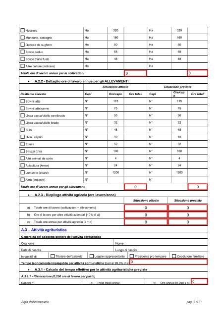 Spazio per la vidimazione da parte del SUAP - Sardegna SUAP