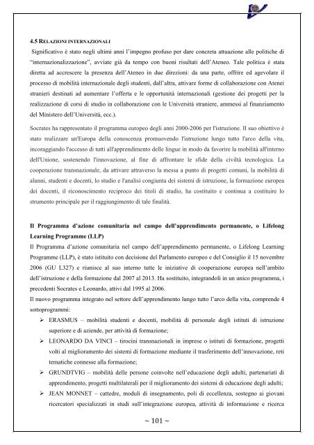 Rapporto Nucleo di Valutazione 2006-2007 - UniversitÃ  degli Studi ...