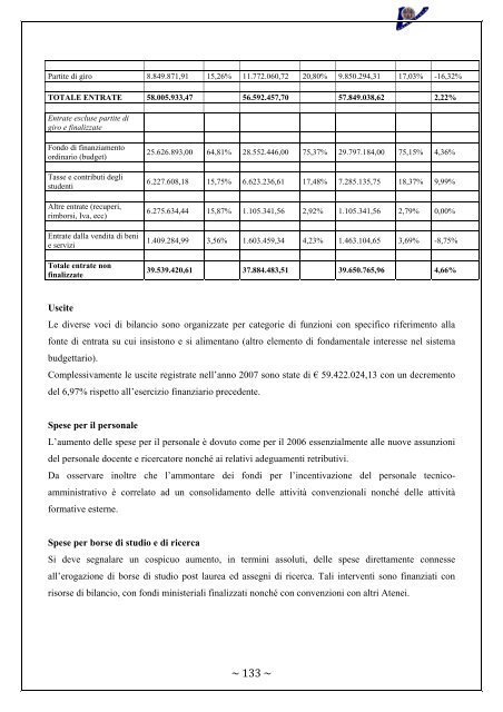 Rapporto Nucleo di Valutazione 2006-2007 - UniversitÃ  degli Studi ...