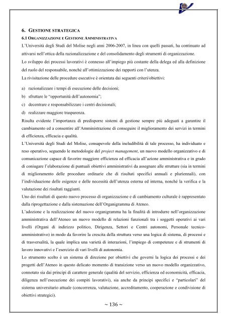 Rapporto Nucleo di Valutazione 2006-2007 - UniversitÃ  degli Studi ...