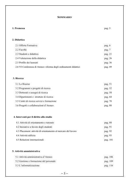 Rapporto Nucleo di Valutazione 2006-2007 - UniversitÃ  degli Studi ...