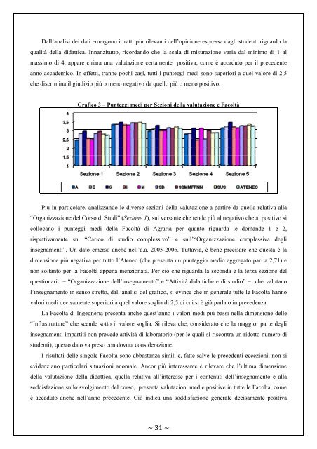 Rapporto Nucleo di Valutazione 2006-2007 - UniversitÃ  degli Studi ...