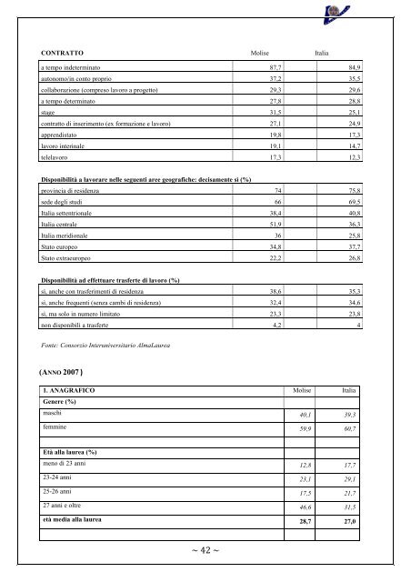 Rapporto Nucleo di Valutazione 2006-2007 - UniversitÃ  degli Studi ...