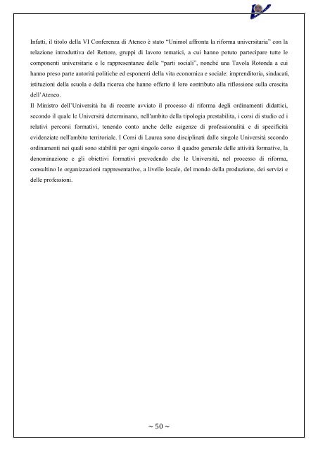 Rapporto Nucleo di Valutazione 2006-2007 - UniversitÃ  degli Studi ...