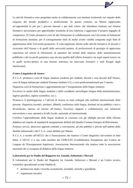 Rapporto Nucleo di Valutazione 2006-2007 - UniversitÃ  degli Studi ...