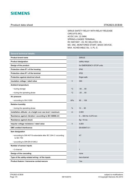Product data sheet 3TK2823-2CB30 - TracePartsOnline.net