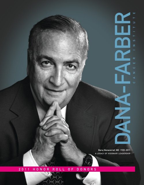 2 0 1 1 honorrollofdonors Dana-Farber Cancer Institute