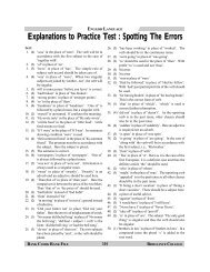 Explanations to Practice Test - Brilliance College