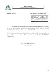 Edital 056-2012 - Candidatos Classificados para a ... - FundaÃ§Ã£o Ajuri