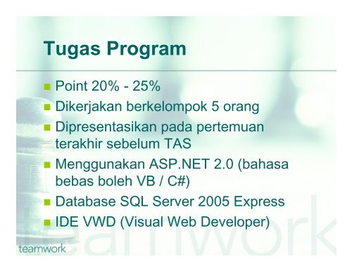 Spesifikasi Tugas Akhir Webdb