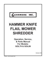 HAMMER KNIFE FLAIL MOWER SHREDDER - Gearmore, Inc.