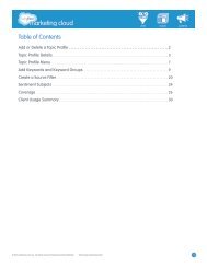 table of Contents - Salesforce.com