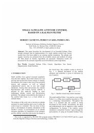 small satellite attitude control based on a kalman filter