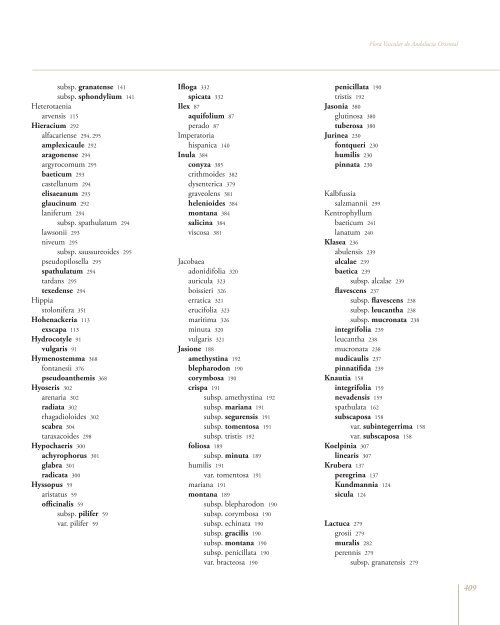 Flora Vascular de AndalucÃ­a Oriental
