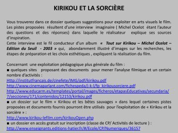 Tout sur Kirikou â Michel Ocelot