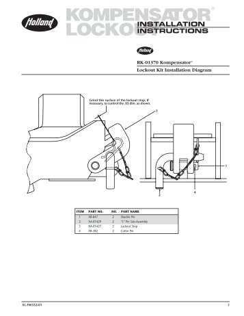 KOMPENSATOR LOCKOUT - Holland Group Inc.