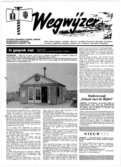 wegwijzer 1981-03-26 - Historische Vereniging Ameide en Tienhoven