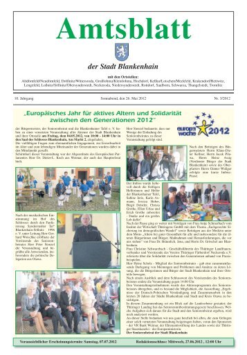 Amtsblatt der Stadt Blankenhain