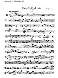 Quartet No. 23 in F Major, K. 590