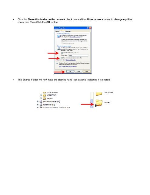 Folder Sharing in Windows XP - Global Learning Center