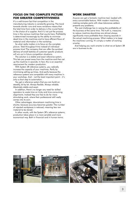 Reference system for Wire EDM machining. The standard range.