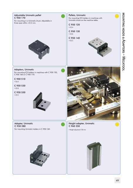 Reference system for Wire EDM machining. The standard range.