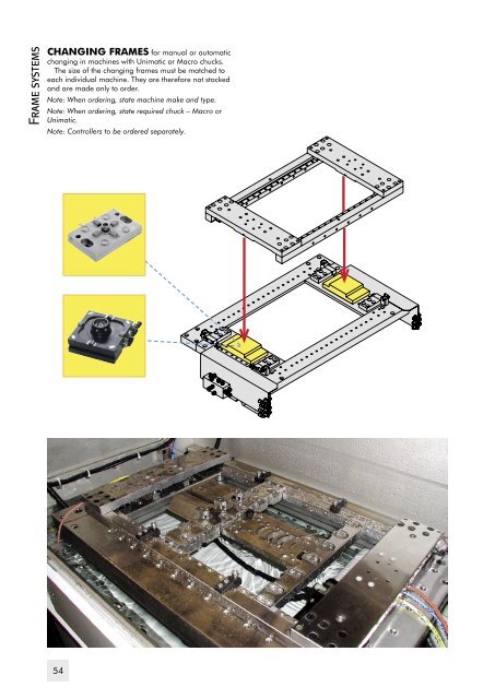 Reference system for Wire EDM machining. The standard range.