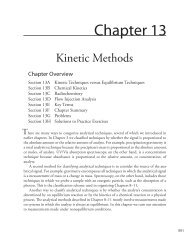 Chapter 13: Kinetic Methods - DePauw University