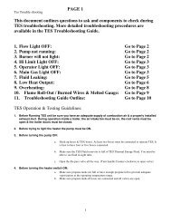 Printable Troubleshooting Guide - TES - Thermal Energy Systems