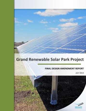 Grand Renewable Solar Park Project FINAL DESIGN AMENDMENT ...