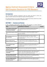 This self-complete checklist is designed to help you assess ... - PCG