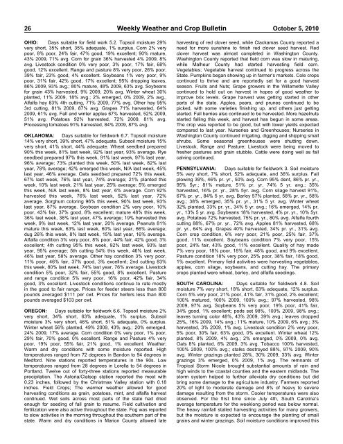 weekly weather and crop bulletin - The World AgroMeteorological ...