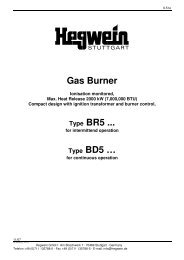 Gas Burner Type BR5 ... Type BD5 â¦ - SES Combustion AB