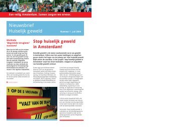 Opzet nieuwsbrief - Veiligheid