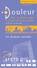 Les douleurs viscÃ©rales - Colloquium